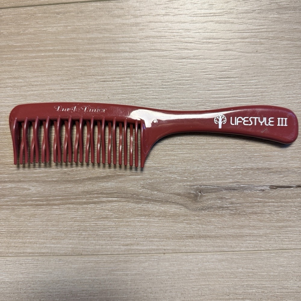 Tangle Tamer Curved Tooth Comb 8 Inch Brown - Picture 1 of 5